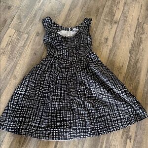 Elegant Black and White Women's Dress